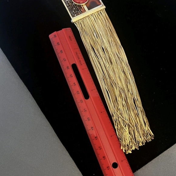 Vtg. HENRI BENDEL Stunning Pendant Choker Becklace Runway Estate - Picture 7 of 13